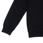 GR Apparel Crewneck Sweatshirt — Black — cuff and hem detail