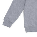 GR Apparel Crewneck Sweatshirt — Heather Grey — cuff detail