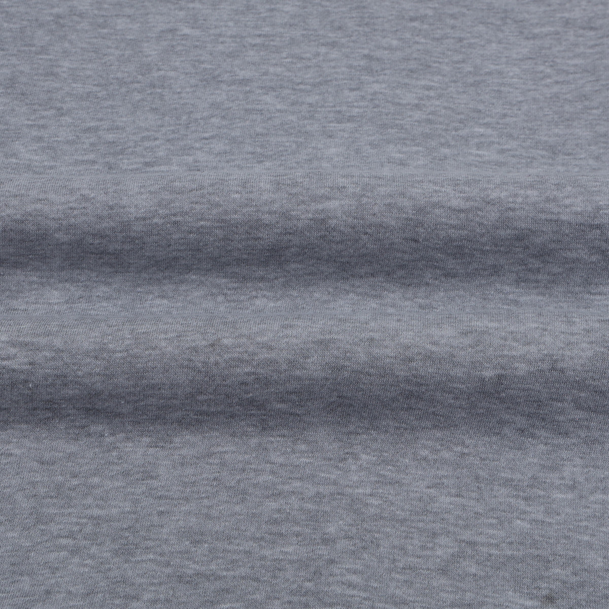 GR Apparel Crewneck Sweatshirt — Heather Grey — fabric close-up
