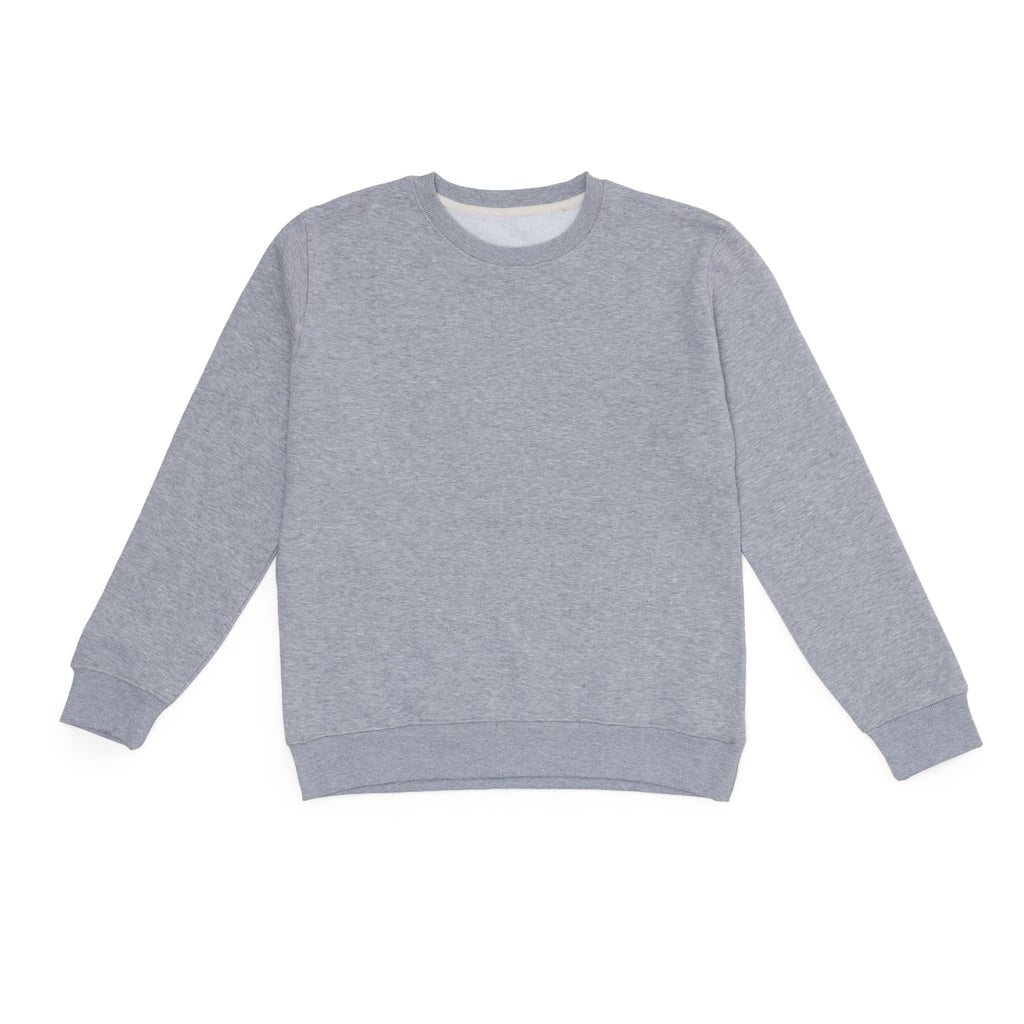 GR Apparel Crewneck Sweatshirt — Heather Grey — front