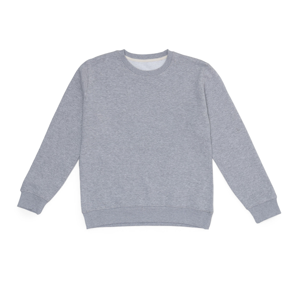 GR Apparel Crewneck Sweatshirt — Heather Grey — front