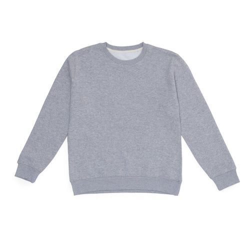 GR Apparel Crewneck Sweatshirt — Heather Grey — front