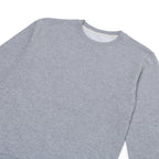 GR Apparel Crewneck Sweatshirt — Heather Grey — neckline detail