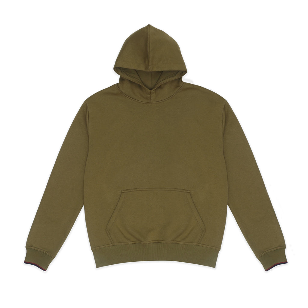 GR Apparel Pullover Hoodie — Olive — front