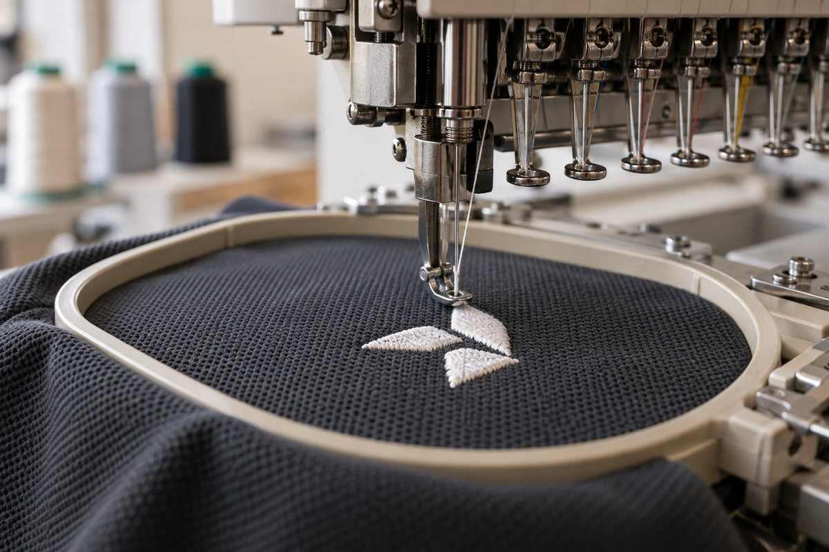 AI-generated illustrative embroidery process